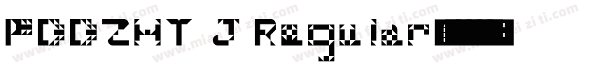 PDDZHT J Regular字体转换